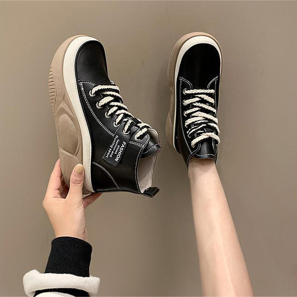Susiecloths Vintage Thick Soled High Top Casual Boots