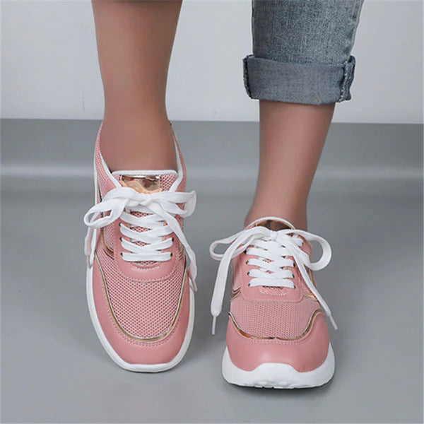 Susiecloths Casual Mesh Breathable Lace-Up Sneakers