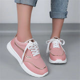 Susiecloths Casual Mesh Breathable Lace-Up Sneakers