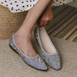 Susiecloths New In Comfort Pointed Toe Satin Flats