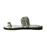 Susiecloths Fashion Embellished Shiny Open Toe Slippers