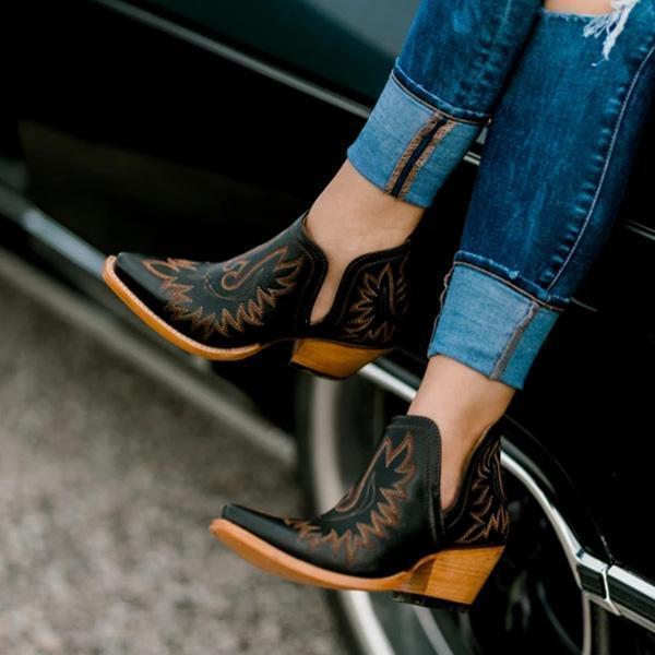 Susiecloths Women Vintage Western Boots