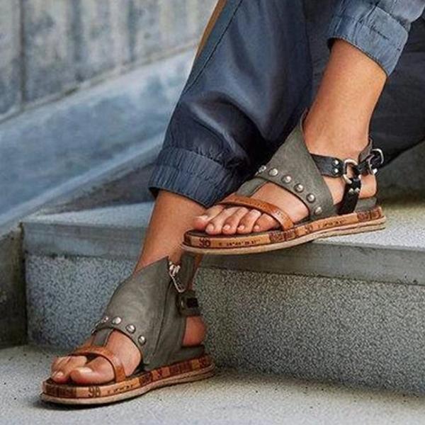 Susiecloths Women Faux leather Platform sandals