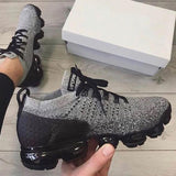 Susiecloths Fashion Air Cushion Sneakers Lace Up Mesh Breathable Running Shoes